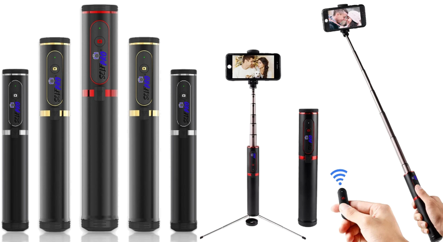 SelfPro® IL MIGLIOR TREPPIEDE AD ASTA TELESCOPICA CON TELECOMANDO PER SMARTPHONE